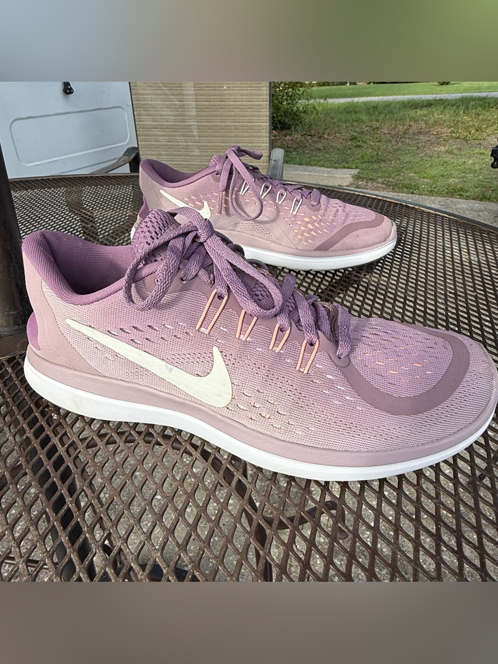 NIKE FLEX Run Women's 8 Running Workout Gym Walk Shoes Purple Violet 898476-500